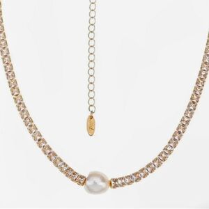 Ettika Freshwater Pearl Tennis Neckace